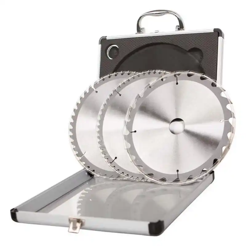 Ensemble de 3 lames carbue D210x30/25.4x2.2mm Z24/48/60 Scheppach