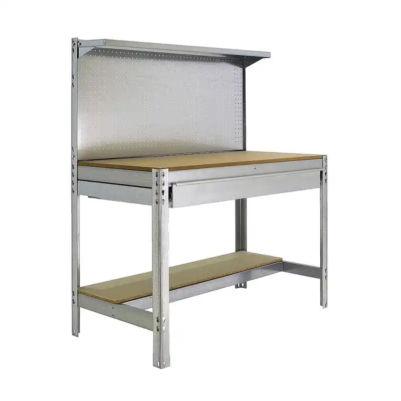 Etabli Simonwork BT3 BOX 1200 galva/bois 1440x1200x600mm SimonRack