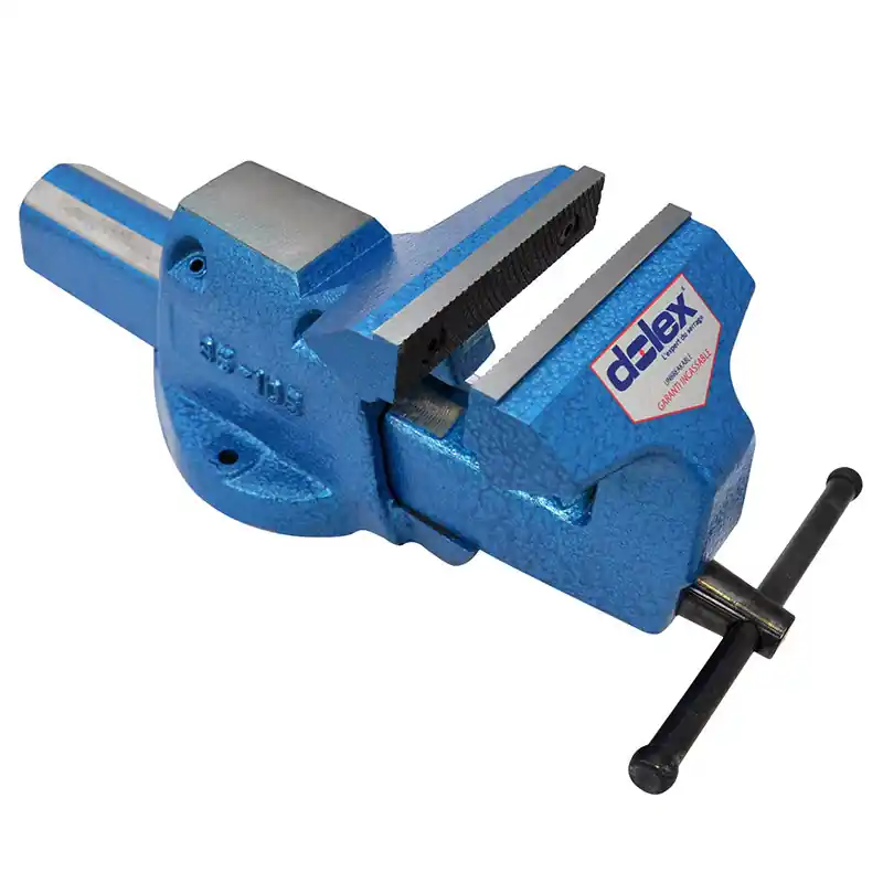 Etau réglable base fixe 105 mm ouverture 130 mm série 80 avec serre-tu