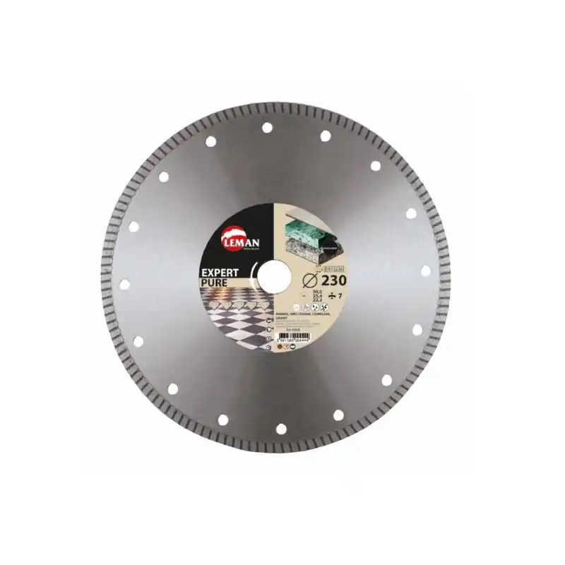 Disque diamant jante grès cérame 180x30/25,4/22,23mm Leman