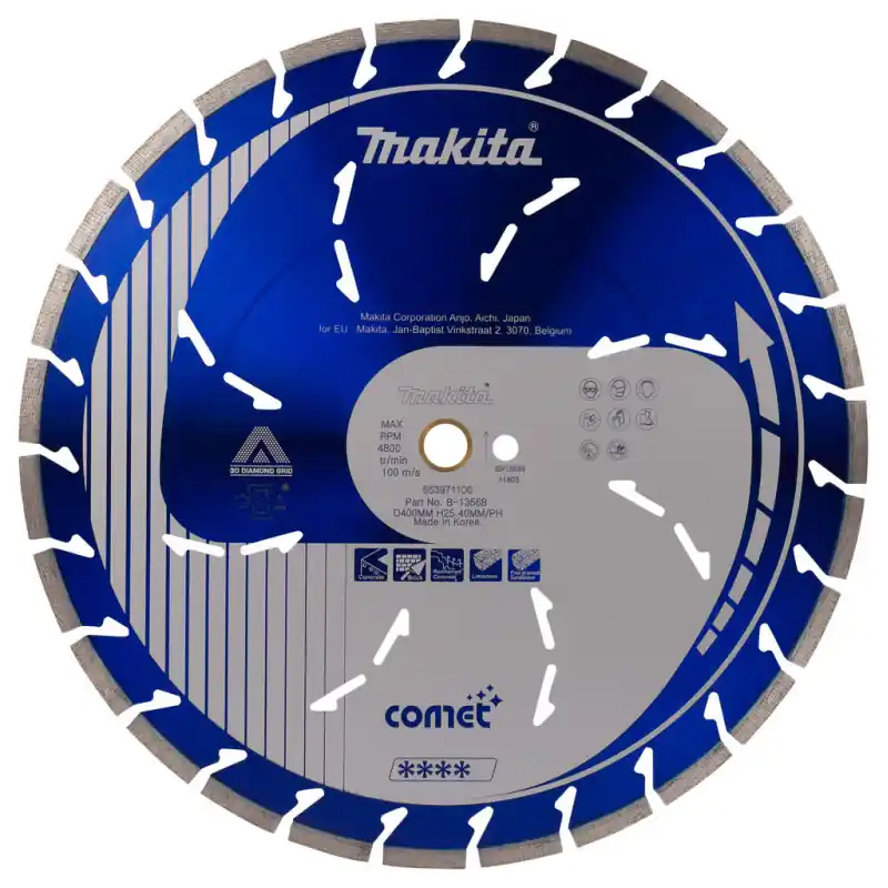 Disque diamant B-13568 Comet D400x20/25,4mm Makita