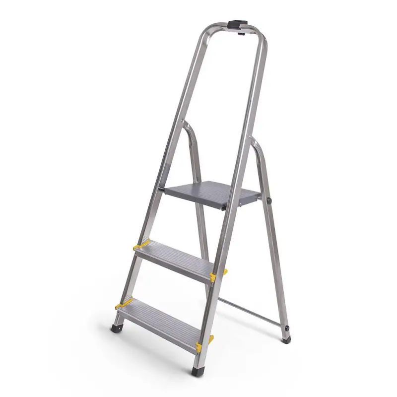 Escabeau 3 marches DURA léger aluminium hauteur plateforme 54cm garantie 5 ans Hoström