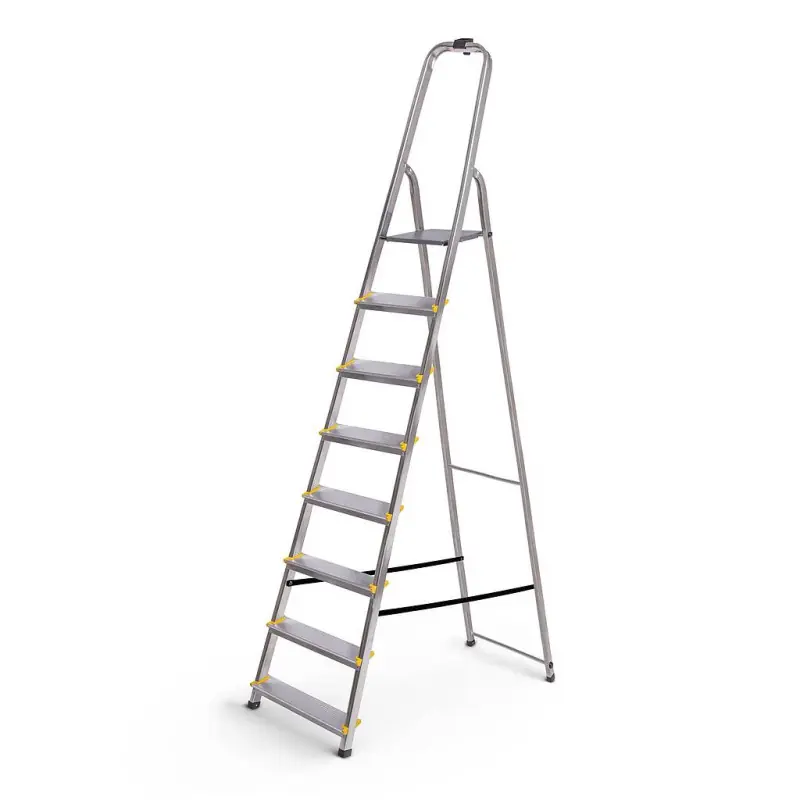 Escabeau 8 marches DURA léger aluminium hauteur plateforme 162cm garantie 5 ans Hoström