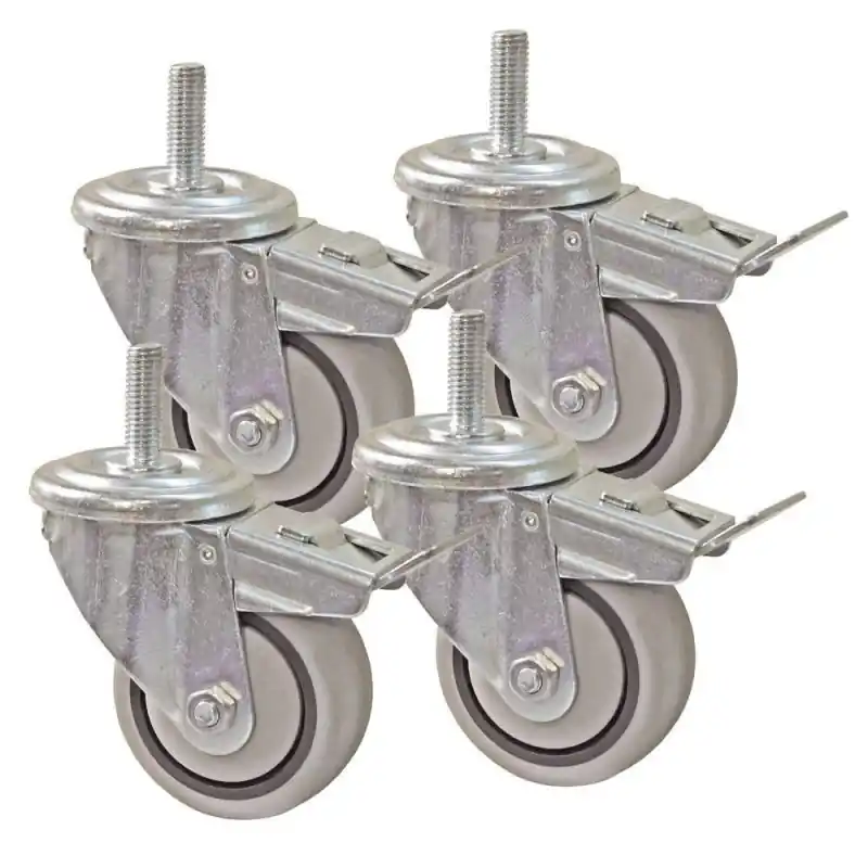 Ensemble de 4 roulettes à double verrouillage 76mm PRS3090 Kreg