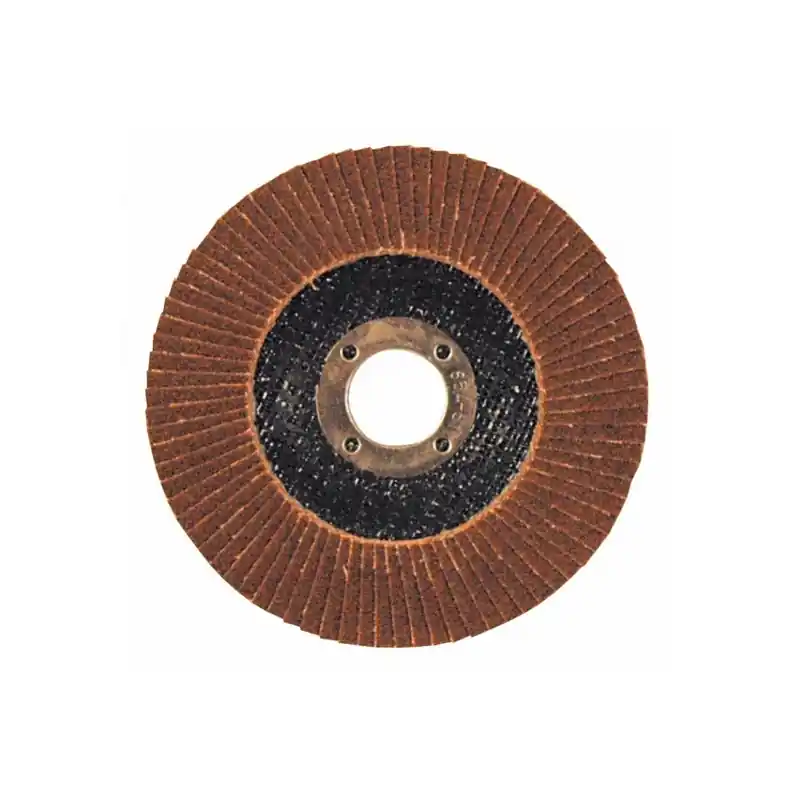 Lot de 10 disques à lamelles bombées corindon D115x22,23mm Gr120 Leman