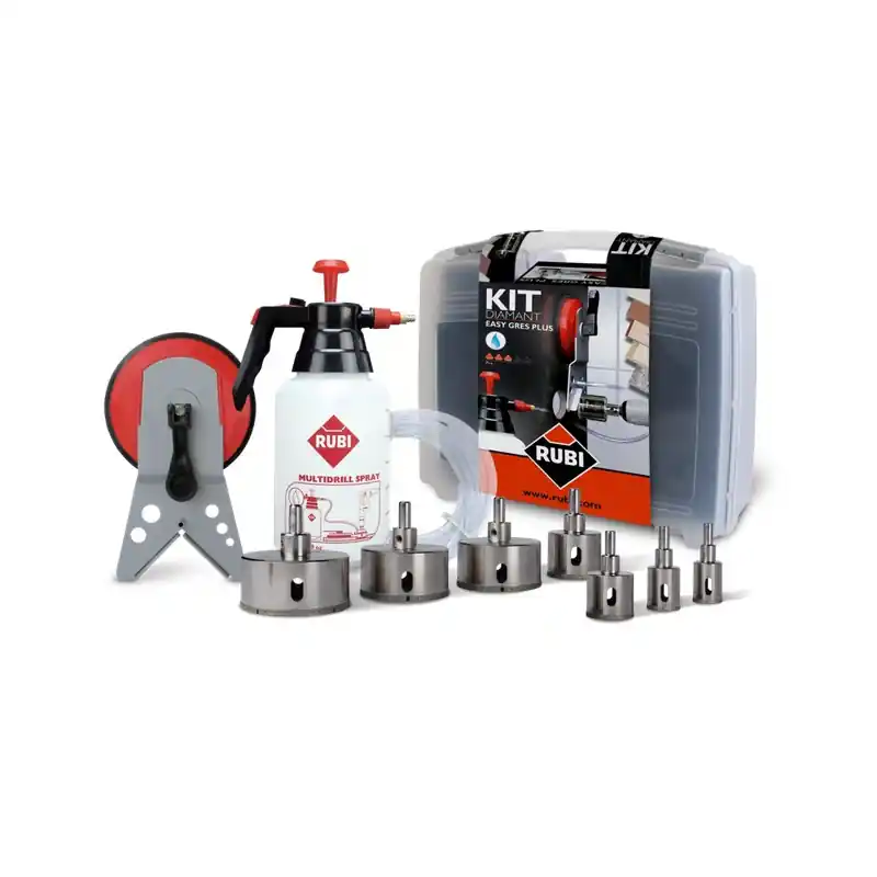 Kit trépans diamant EASYGRES PLUS capacité 27mm Rubi