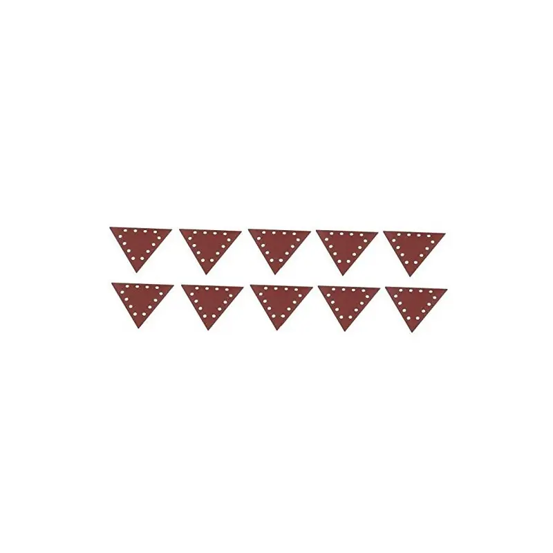 Lot de 10 papiers abrasifs triangulaire grain 120