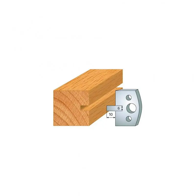 Jeu de 2 contre-fers profilés Ht40mm N°016 Leman