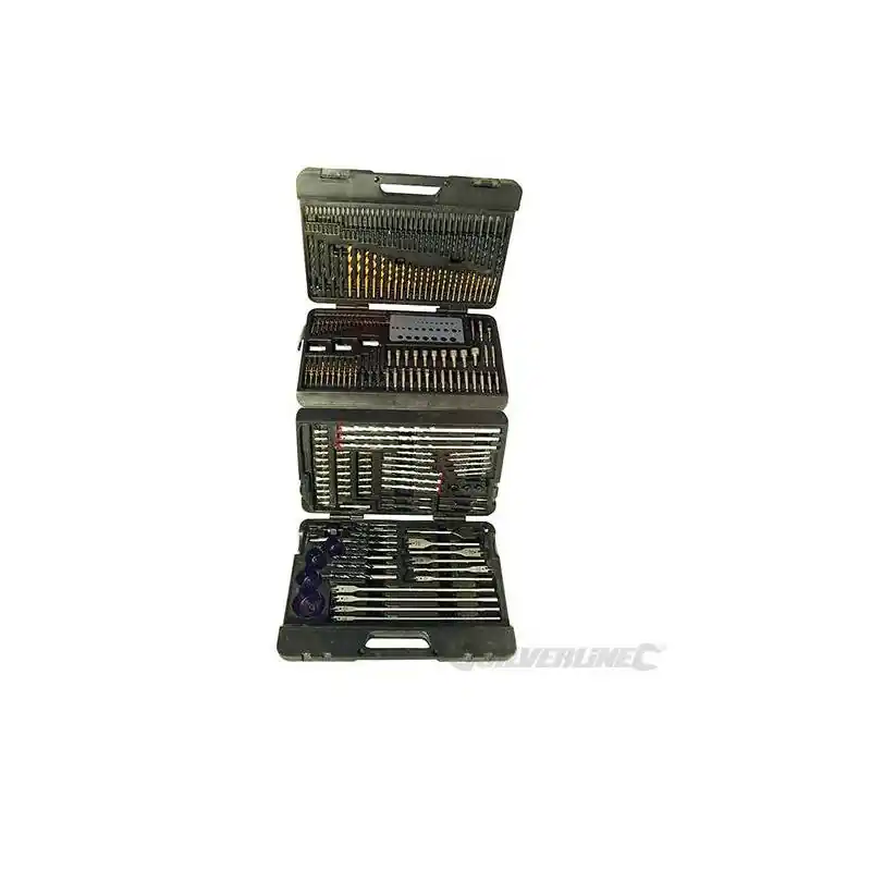 Mallette de 204 accessoires perceuse assortis Silverline