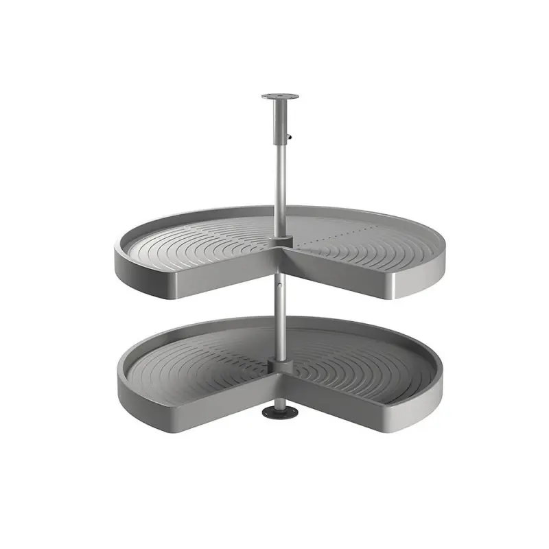 Jeu de plateaux 8928921 Shelvo 3/4 module 900mm plastique gris
