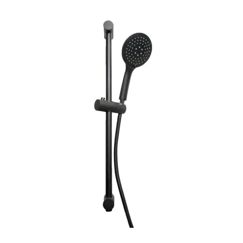 Kit barre de douche SACHKBDSILKY noire mate 3 jets Ondée