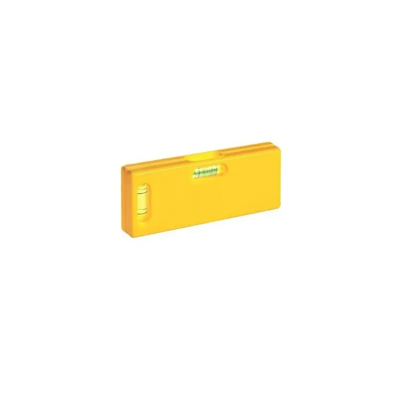 Niveau de poche 33084 en ABS jaune 105mm Metrica