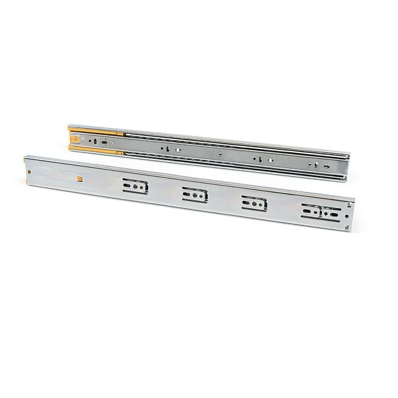 Paire coulisses tiroirs billes 45x300mm sortie totale fermeture amorti