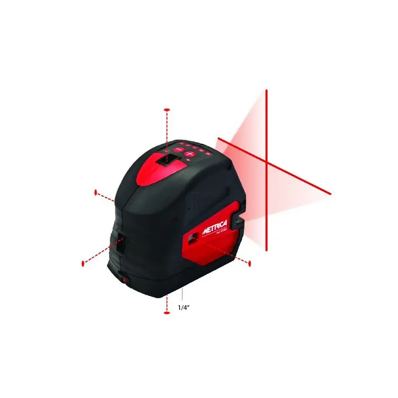 Niveau laser CR 61360 5 points rouge portée 15/20m Metrica