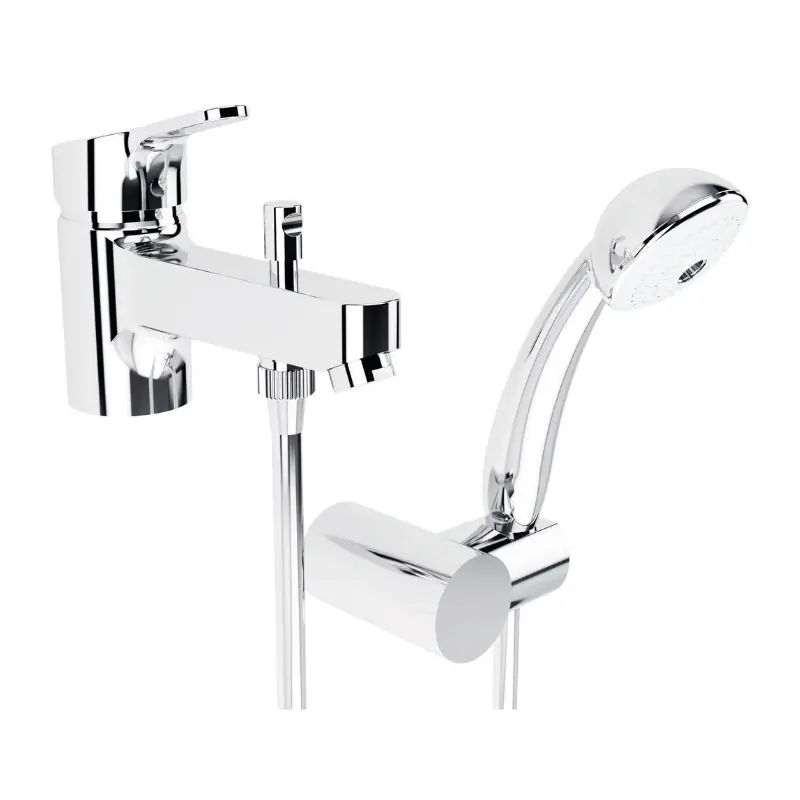Mitigeur bain-douche Olyos C2 monotrou douchette 1 jet chromé Porcher