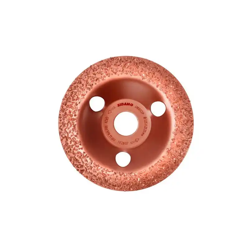 Plateau à poncer Carbocup D115mm Gr36 convexe Sidamo