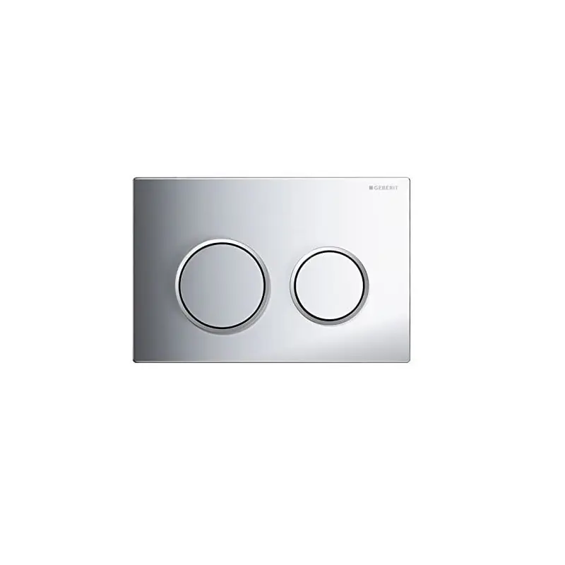Plaque de déclenchement Omega 20 chromé brillant/mat Geberit