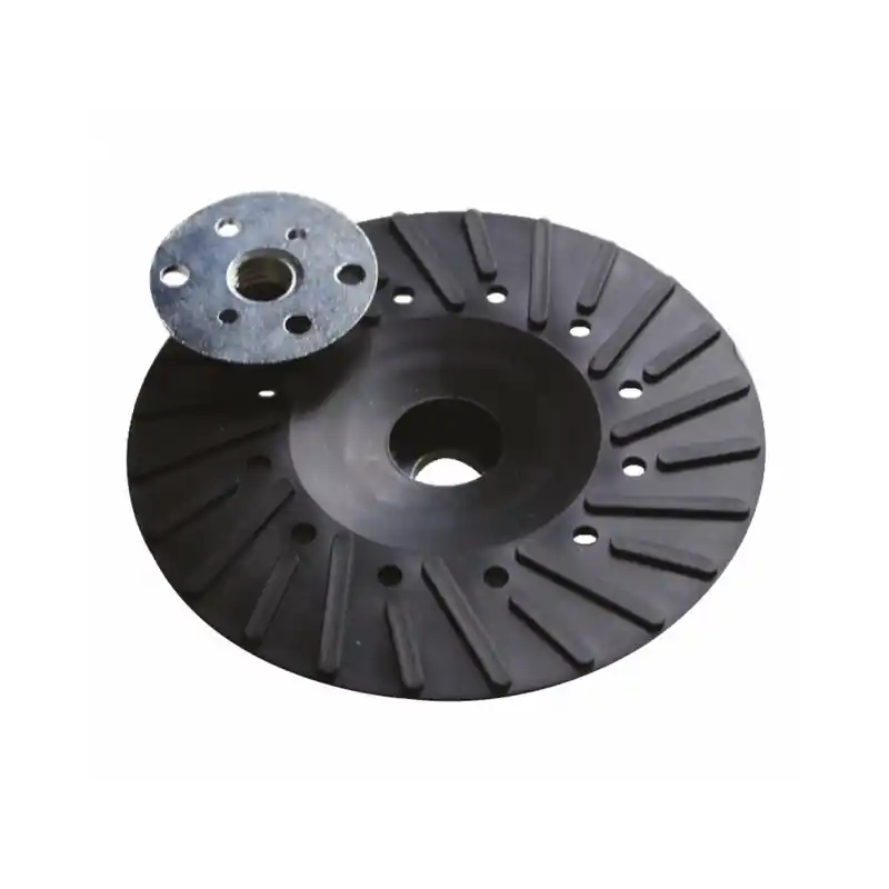 Plateau caoutchouc pour disque fibre 125mm M14 Leman