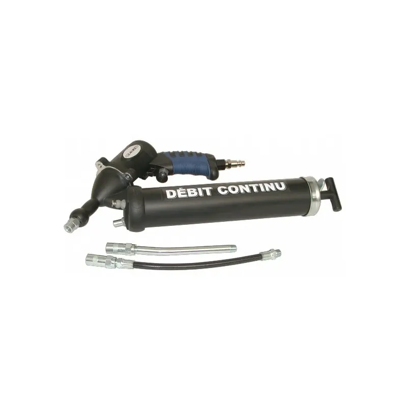 Pistolet de graissage pneumatique pro débit continu 500cm3 Lacme