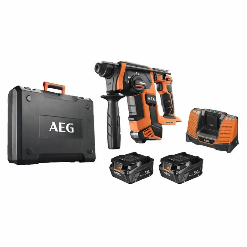 Perforateur burineur BBH 18BL LI-502C Sds-Plus 18V 5Ah 2.5J AEG
