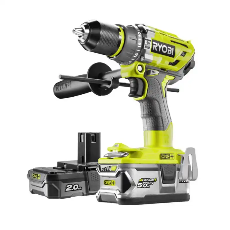 Perceuse-visseuse à percussion R18PD7-252S One+ 18V 5/2Ah 85Nm Ryobi