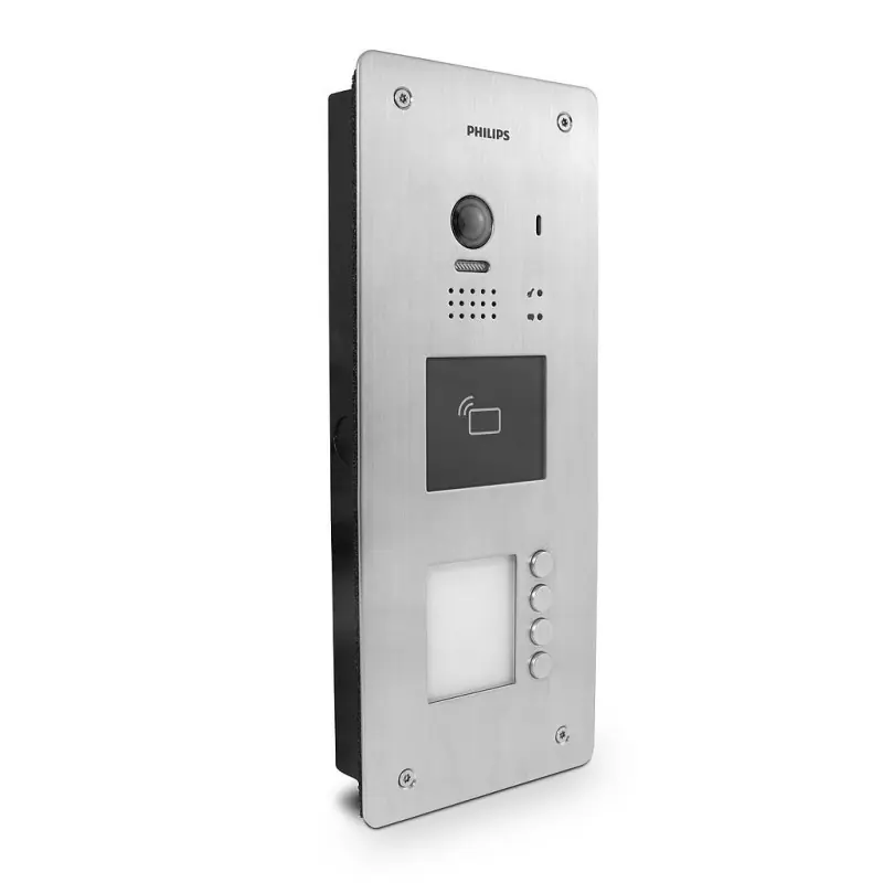 Platine de rue WelcomeHive Pro Outdoor 4 appt pour interphones Philips
