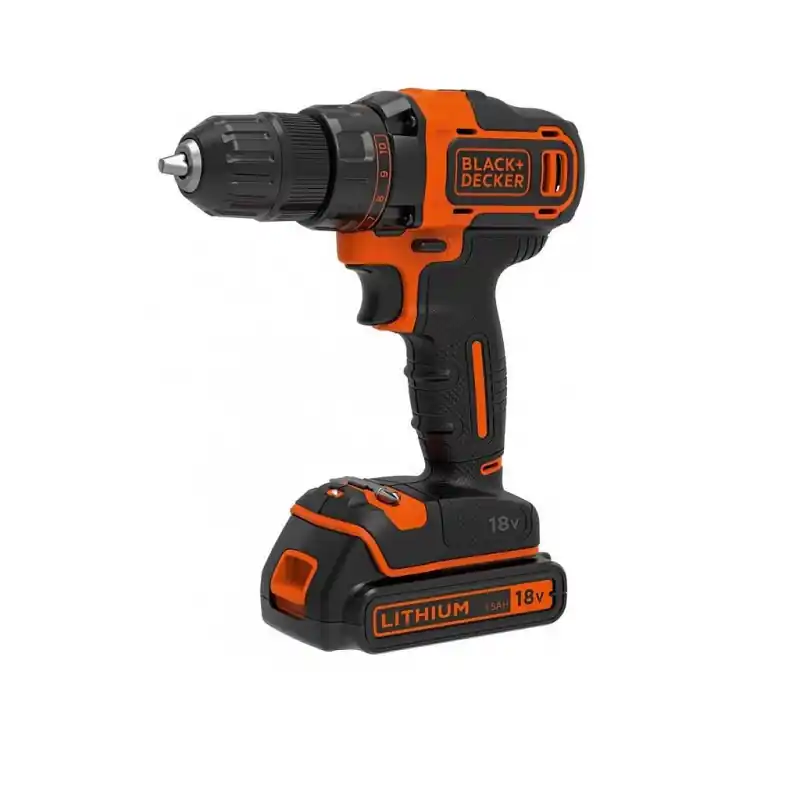 Perceuse visseuse BDCDD186KB 18V 2x1,5Ah 40Nm coffret Black & Decker