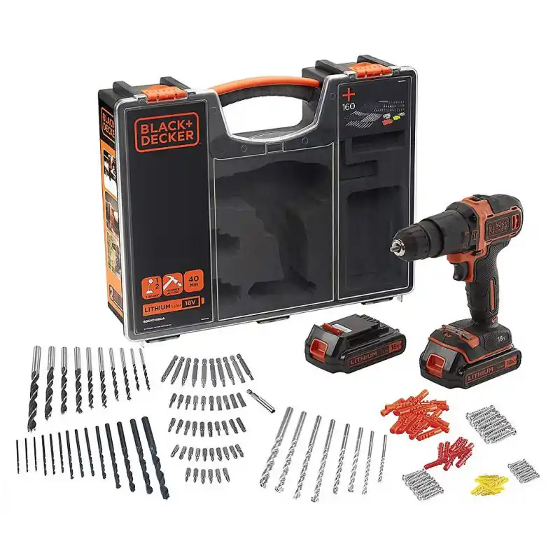 Perceuse à percussion sans fil 18V Lithium Black & Decker