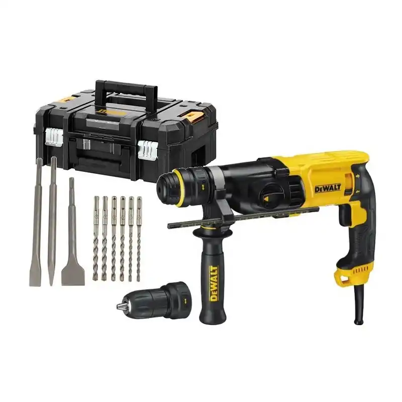 Perforateur Sds-Plus D25144KP 900W 3J 28mm avec ccessoires DeWalt