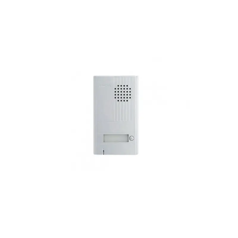 Platine DA1DS saillie 1 bouton avec façade alu Ep22mm Aiphone