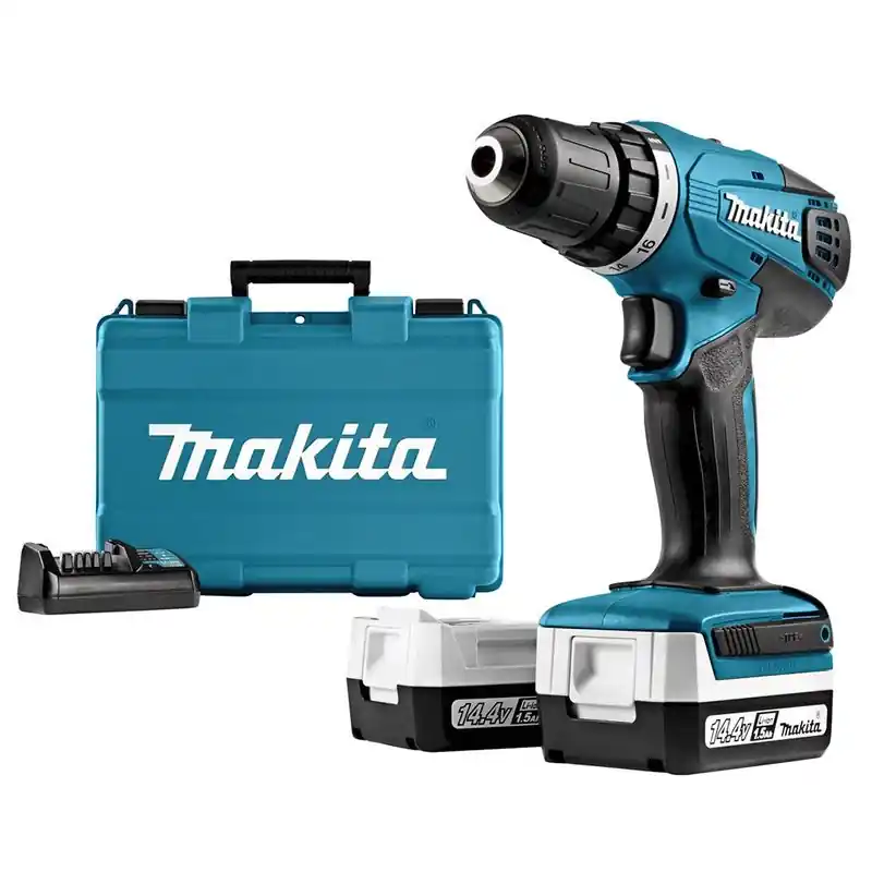 Perceuse visseuse DF347DWE 14.4V Li-Ion 1,3Ah D10mm 30Nm Makita légère, maniable et polyvalente