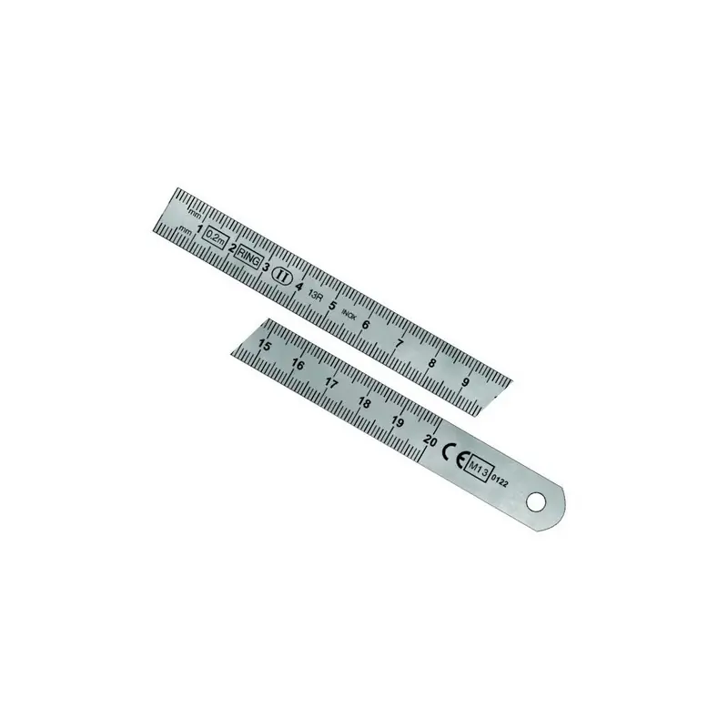 Règle flexible 24062 chromé mate 200mm Metrica