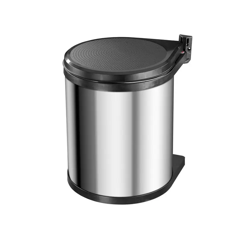 Poubelle encastrable Compact-Box M 15L inox Hailo