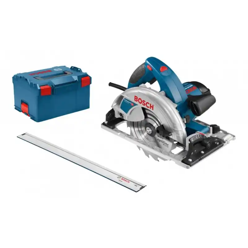 Scie circulaire 190mm 1800W capacité coupe 65mm rail guidage GKS 65 GC
