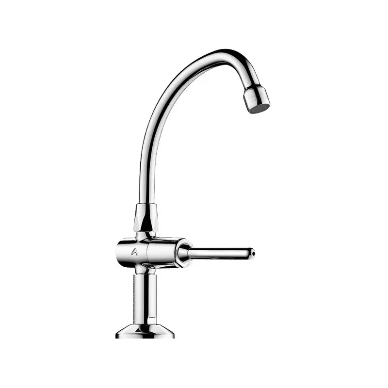 Robinet temporisé Tempostop levier L150mm laiton chromé Delabie
