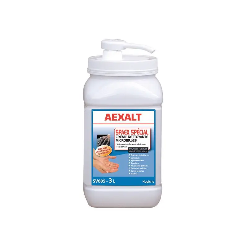 Pâte nettoyante microbilles Spaex spécial main 3L parfum pomme Aexalt