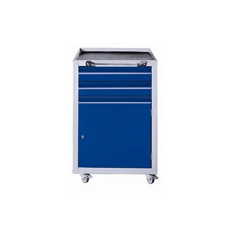 Servante d’atelier mobile 1 porte et 2 tiroirs bleu marine Kupper