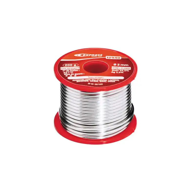 Soudure étain D2mm fusion 221°C sanitaire/électricité Guilbert Express