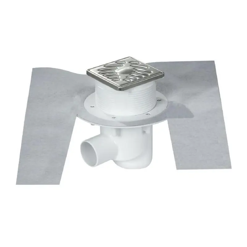 Siphon Docia Sicax pour douche carrelée 100x100mm horizontale Nicoll