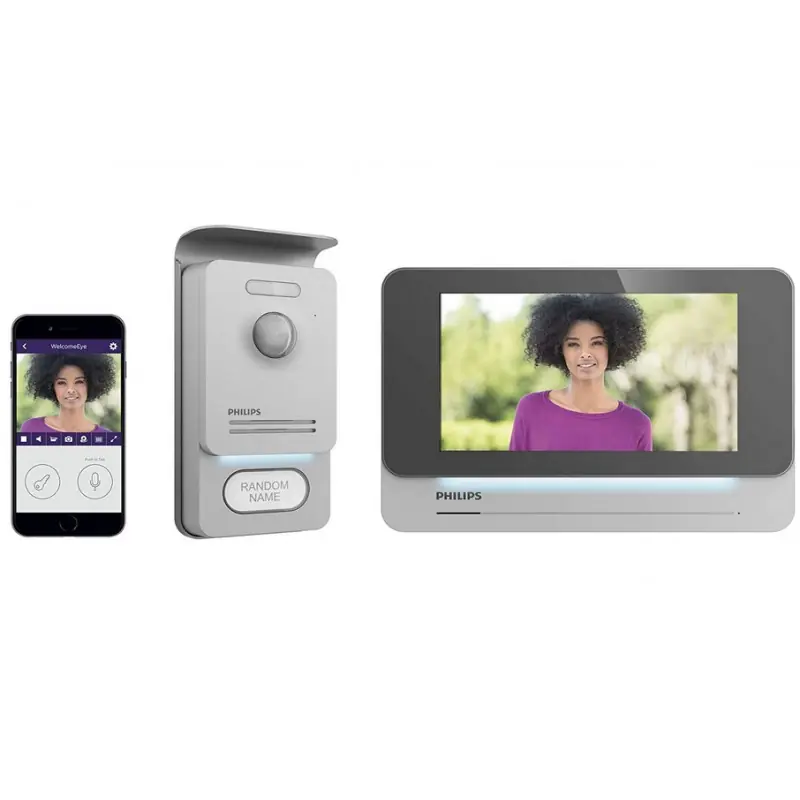 Visiophone connecté WelcomeEye Connect Pro écran 7" noir Philips