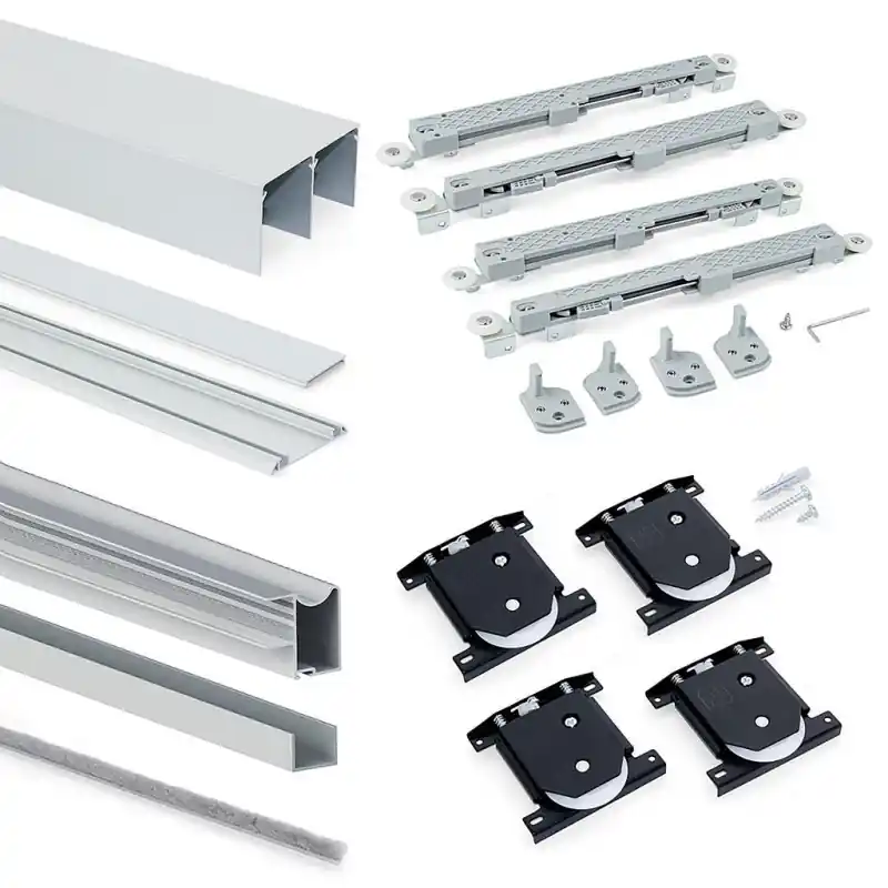 Système coulissant placard 6030362 pour armoires 2 portes 16mm