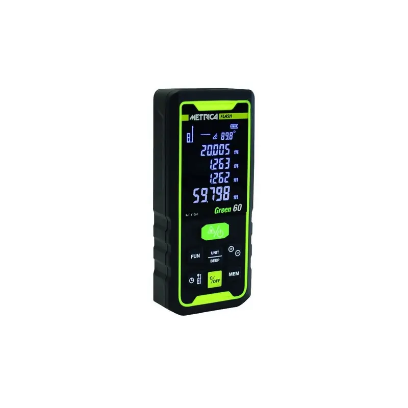 Télémètre Flash Green 60 laser 60m Metrica