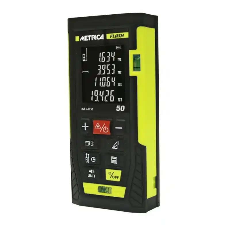 Télémètre Flash 50 laser 50m Metrica