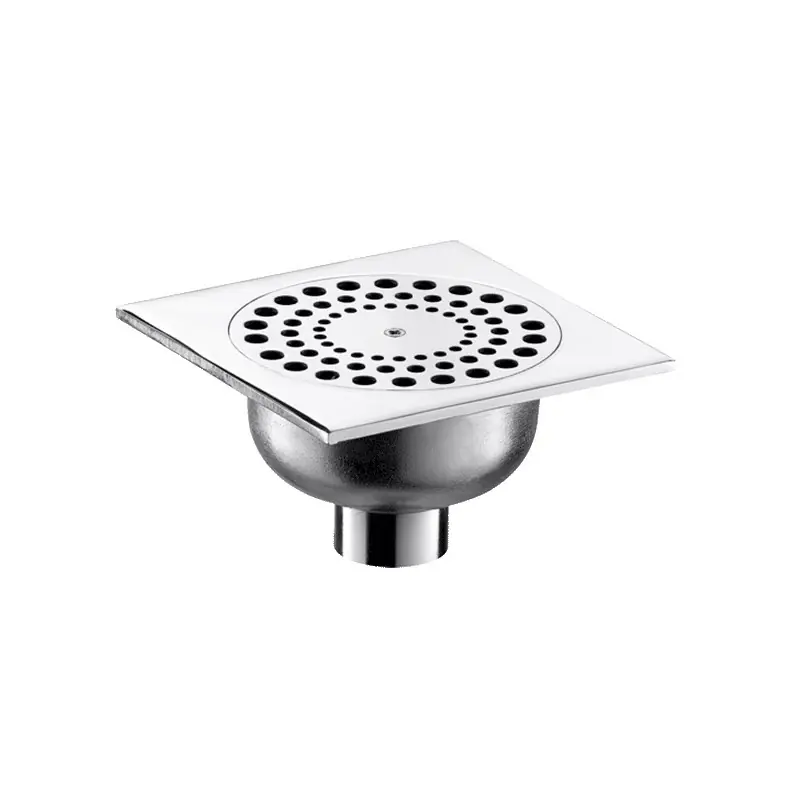 Siphon de sol à platine 140x140 sortie verticale D40 Delabie