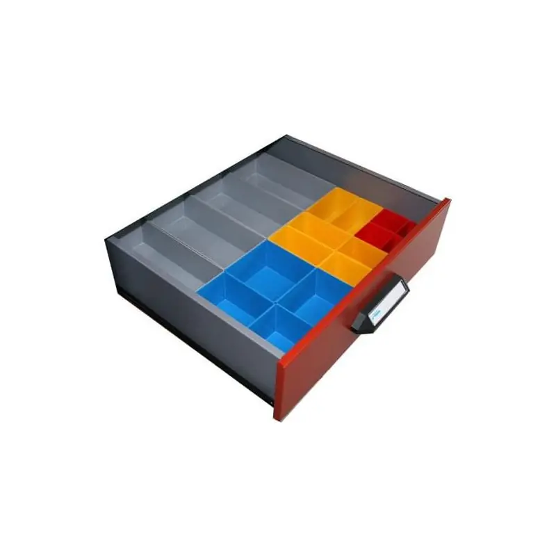 Séparation 995 pour tiroir universel Ht12cm 18 boites 4 tailles Kupper