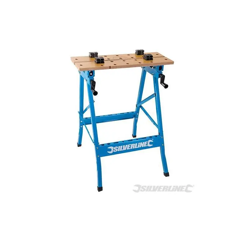Établi portable TB05 à plateaux basculants 150Kg Silverline