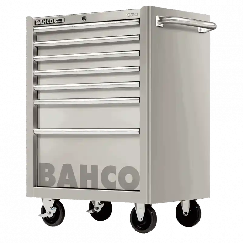Servante d‘atelier acier inoxydable 26" charge 600 kg 7 tiroirs 952x50