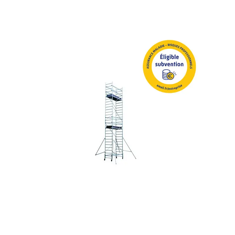 Echafaudage roulant Pro en Alu 2 planchers Haut accès 685 m TOTEM 2 LI