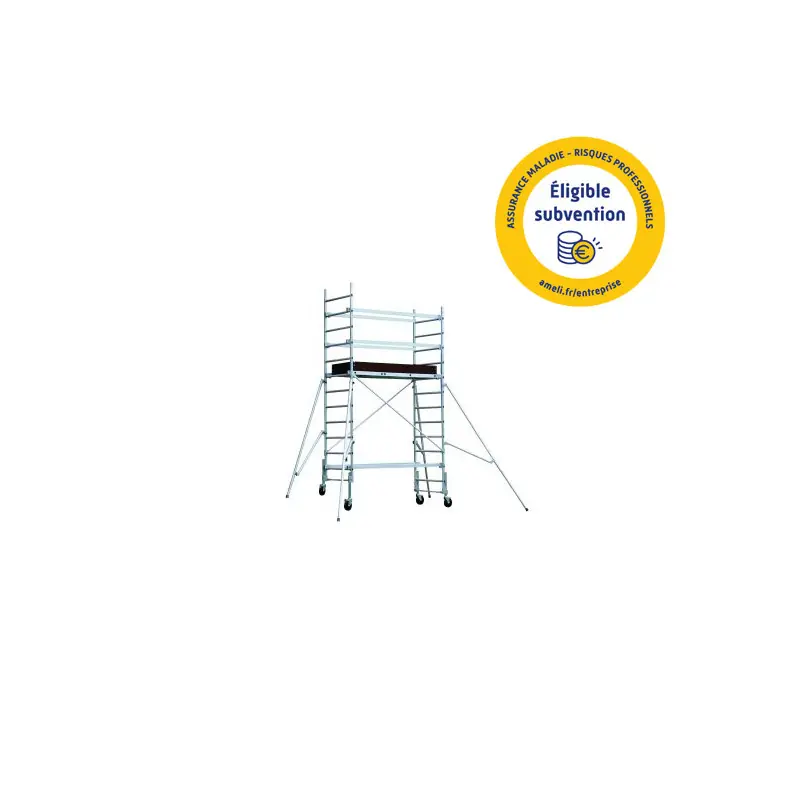 Echafaudage roulant en Alu 1 plancher Haut accès 49 m TOTEM 2 LINE 250