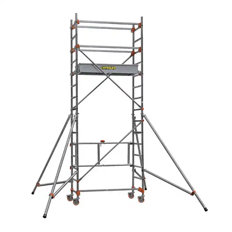 Echafaudage aluminium 2 niveaux hauteur de travail 6,80 m STS 135 5